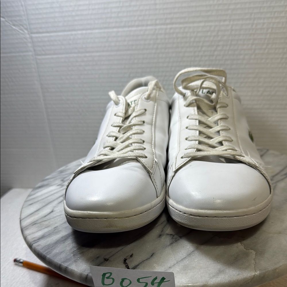 Lacoste Men's White Sneakers - pre-owned size: 11